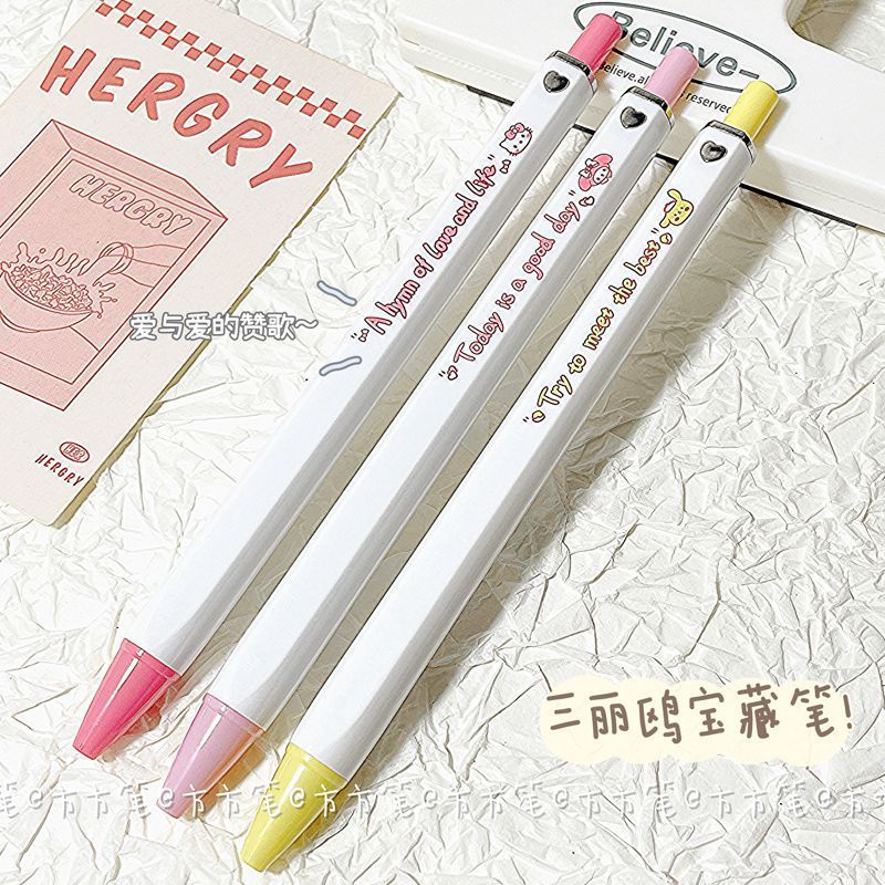 Letit | SANRIO Bút Mực gel Ngòi 0.5mm Họa Tiết Hoạt Hình Dễ Thương Cho Học Sinh