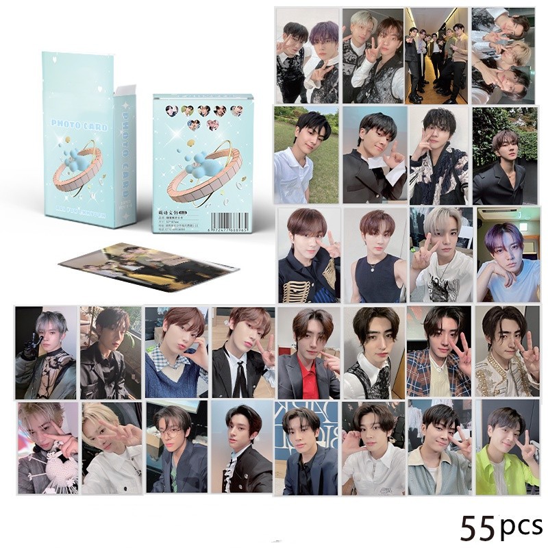55 Cái / hộp EN Album DARK BLOOD Photocards Sunoo Heesung Jay Jake Niki Sunghoon Jungwon Lomo Cards 