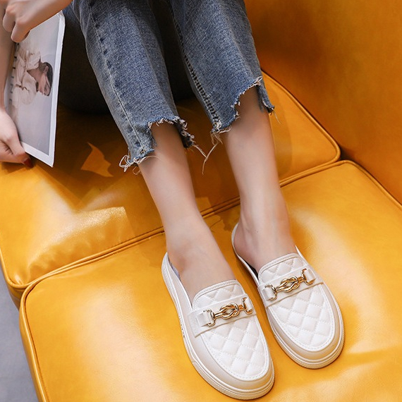 Dép Bít Mũi Đế Bằng Phong Cách Hàn Quốc Thời Trang Cho Nữ