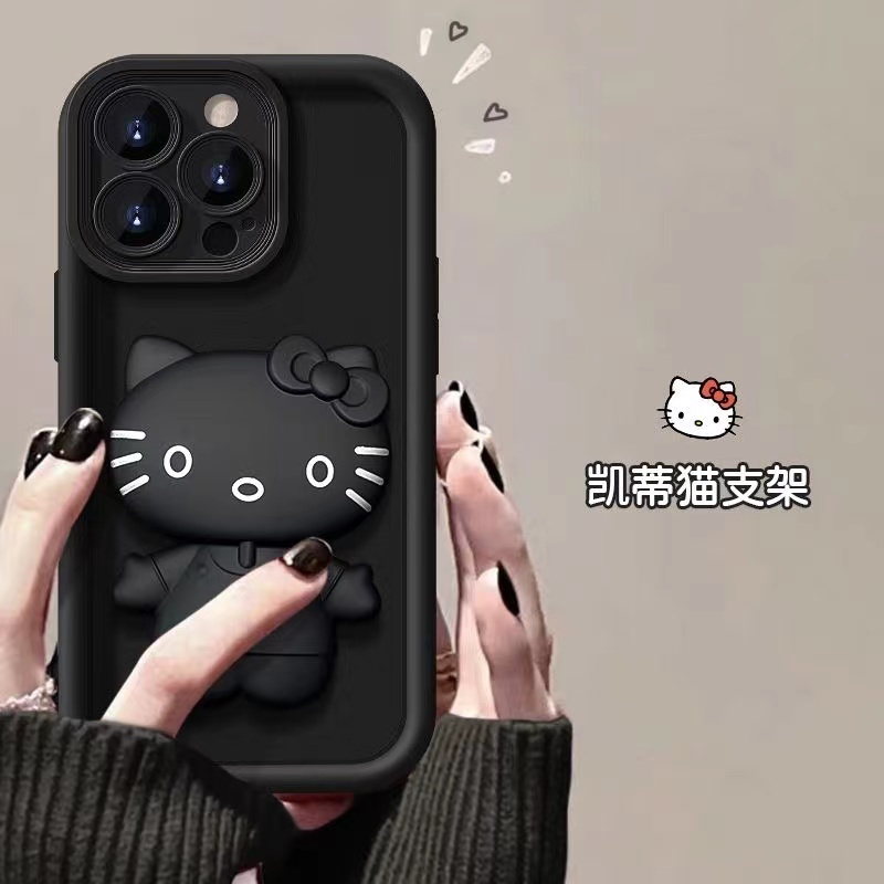 Ốp lưng Redmi Note 12 4G Note 12 5G Note 12 Pro 4G Note 10 5G 9 9 PRIME 9A Phim hoạt hình xoay trang điểm gương đứng silicone da cảm giác trường hợp điện thoại