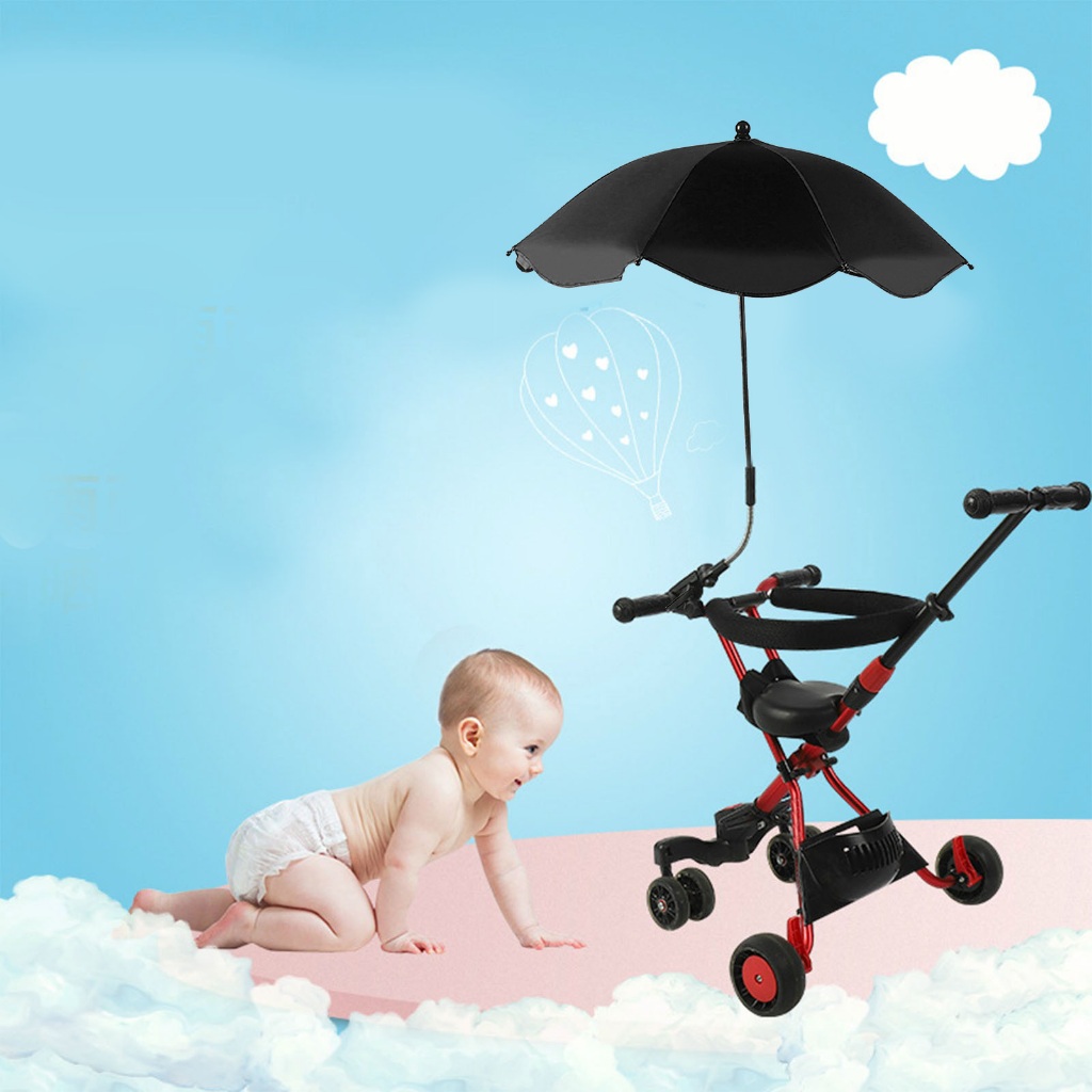 HDbabies Dù che xe đẩy đa năng 14in có bảo vệ tia cực tím Xe em bé thể điều chỉnh