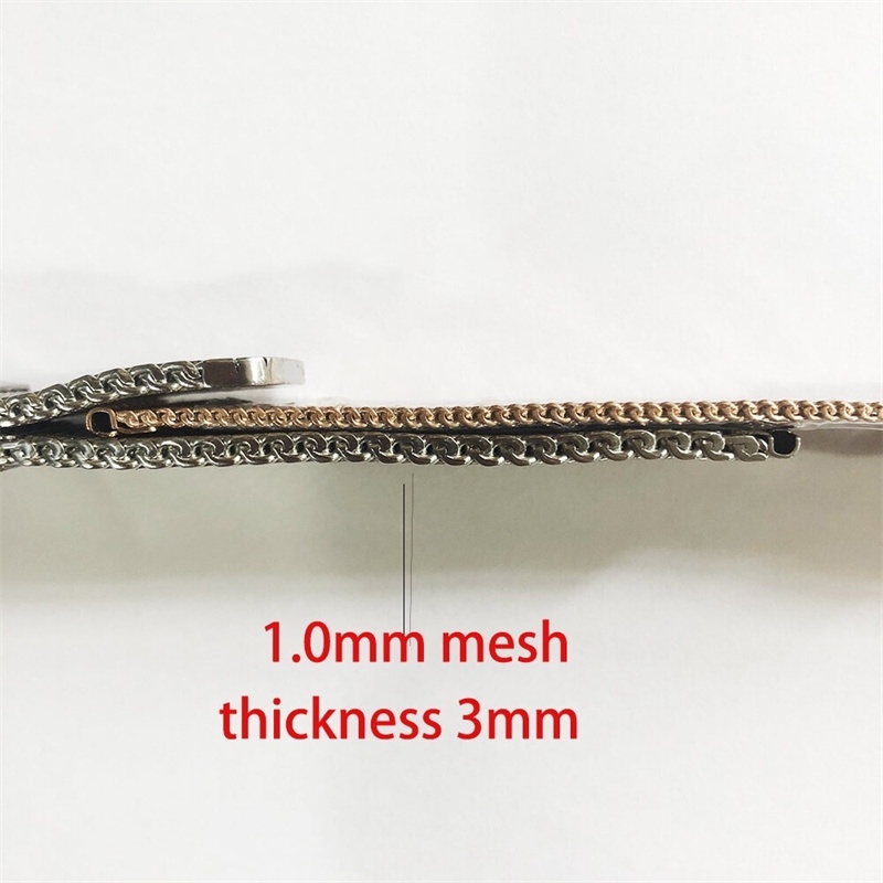 Dây Đồng Hồ Dạng Lưới Bằng Thép Không Gỉ Dày 3mm 16mm 18mm 20mm 22mm 24mm 1.0mm
