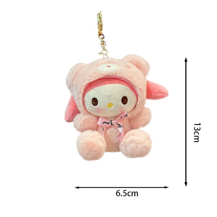 Móc Khóa Hình Búp Bê Nhồi Bông Đáng Yêu