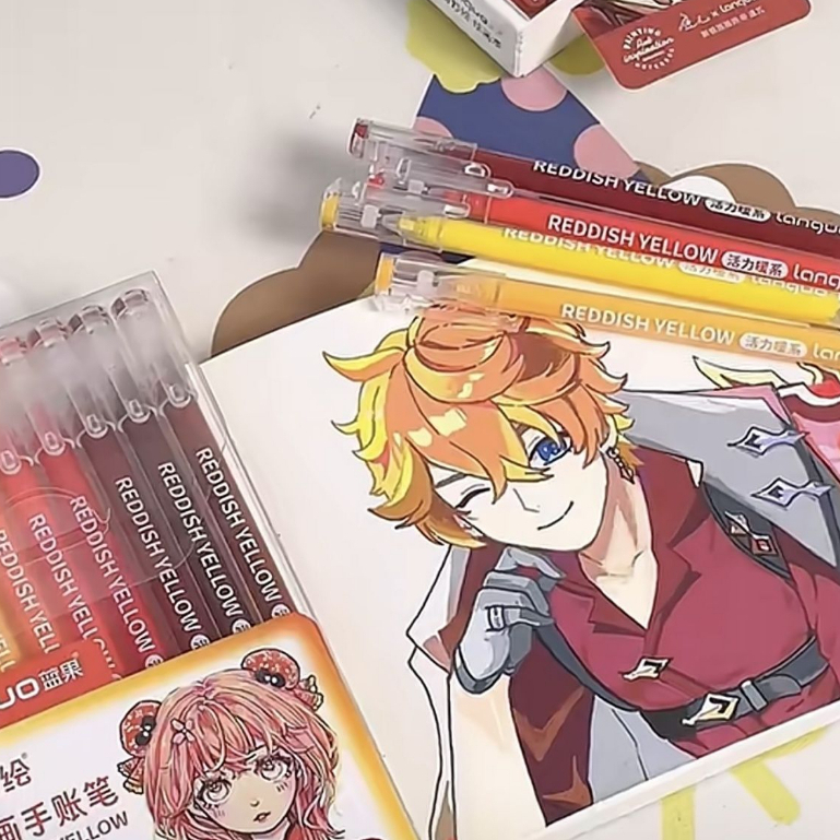 Ohaya languo set 90 Bút gel Mực Nước Muối Biển Màu Xanh Dương