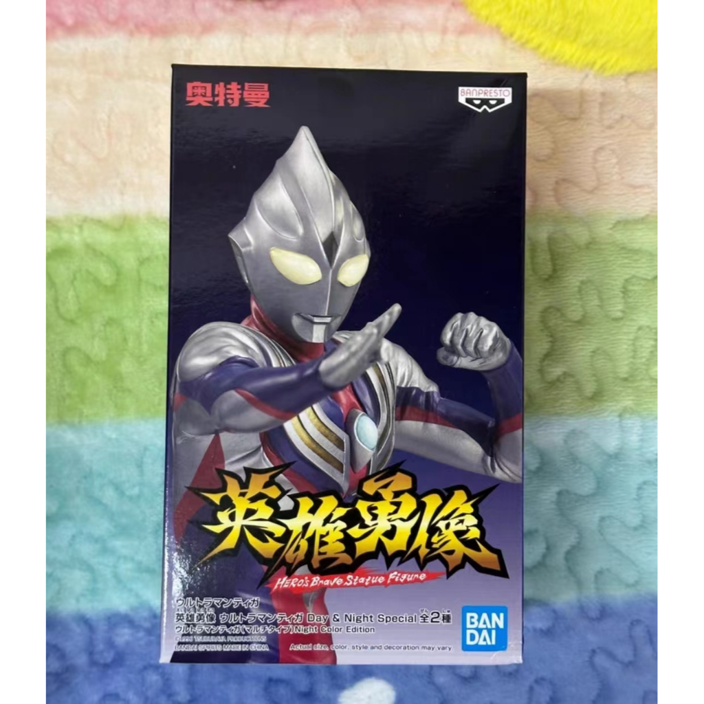17cm Còn hàng Banpresto Hero Status Ultraman Tiga Dark Black Ver. Bộ sưu tập mô hình đóng hộp bằng n