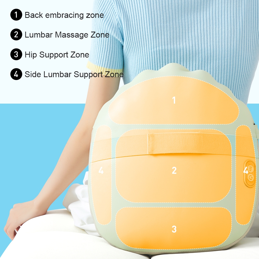 Điện trở lại Massage Gối 4 Đầu Massage Trở lại Massager Thư giãn Eo Massage Gối Sức khỏe Quà tặng Flat Massage Head