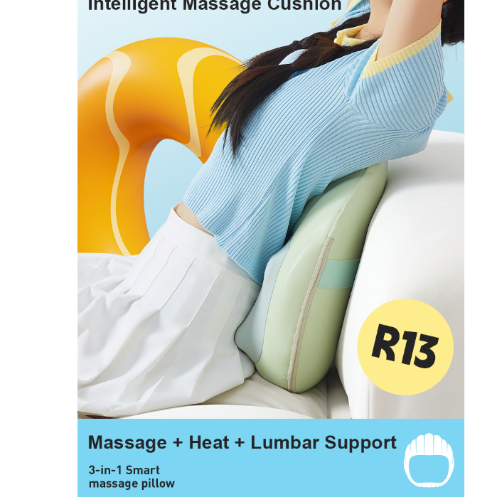 Điện trở lại Massage Gối 4 Đầu Massage Trở lại Massager Thư giãn Eo Massage Gối Sức khỏe Quà tặng Flat Massage Head