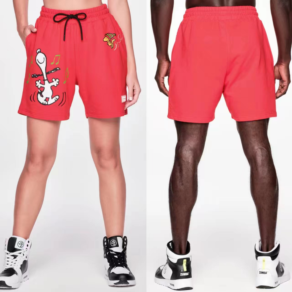 Zumba zumba zumba zumba Khiêu Vũ Giáng Sinh Chó Áo Quần Short Nam Nữ Phong Cách Rời Cotton Size Mùa 