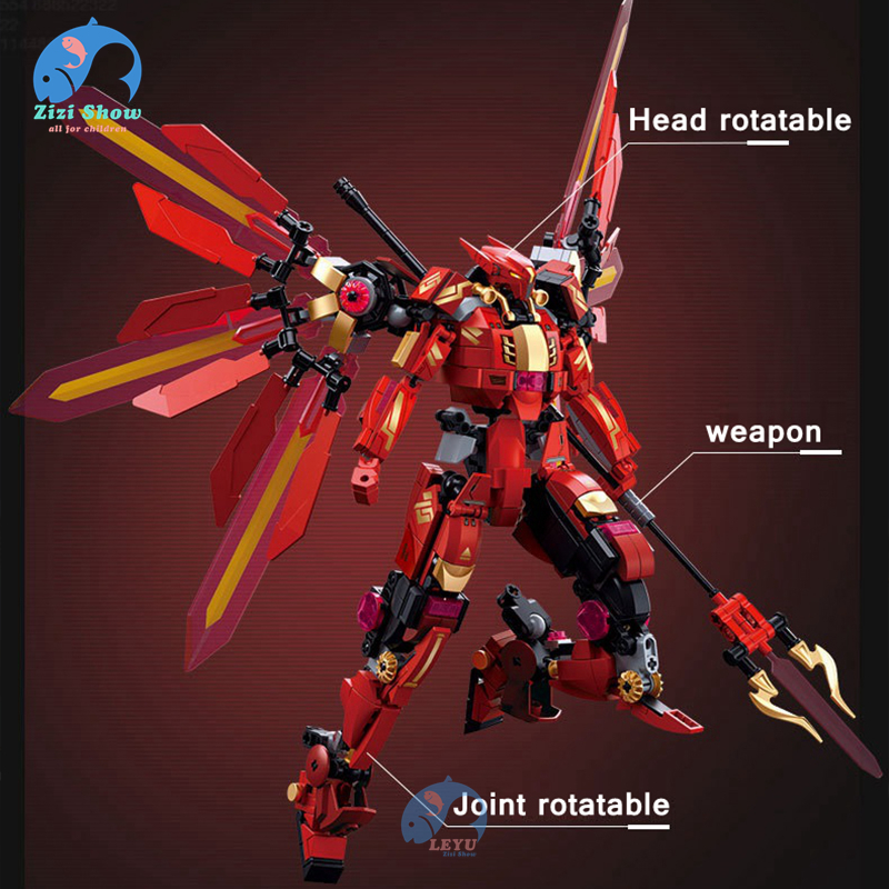 Mech Bộ Đồ Chơi Lắp Ráp Rô Bốt Chiến Binh athena ice knight diy Giáo Dục Cho Bé