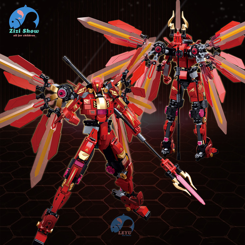 Mech Bộ Đồ Chơi Lắp Ráp Rô Bốt Chiến Binh athena ice knight diy Giáo Dục Cho Bé