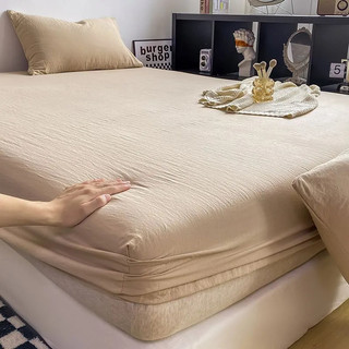 Ga Trải Giường cotton Màu Trơn Phong Cách Nhật Bản