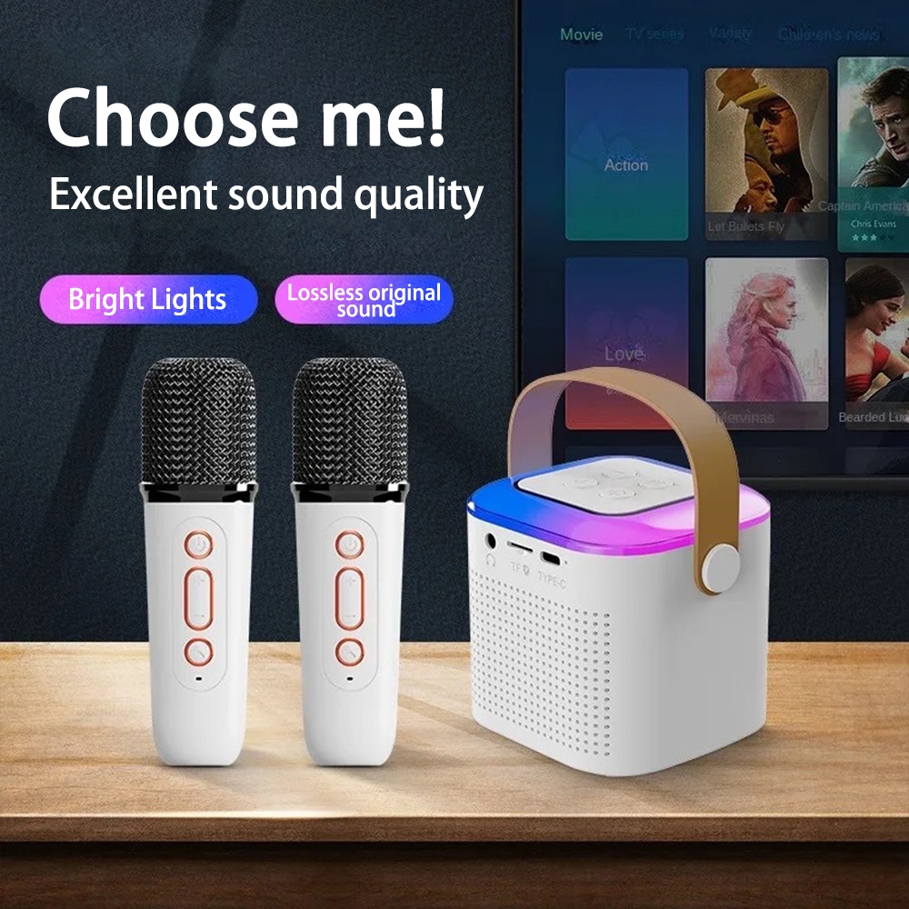 VIRWIR Loa BLUETOOTH Không Dây Tích Hợp Mic Hát Karaoke