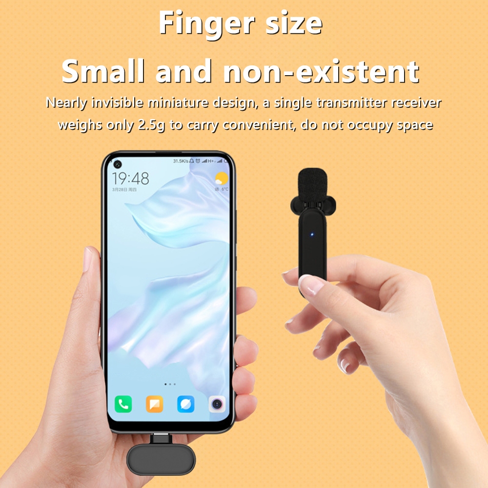 VIRWIR K9 Mic Cài áo Không Dây Cho iPhone Android Micro Thu âm Trợ Giảng