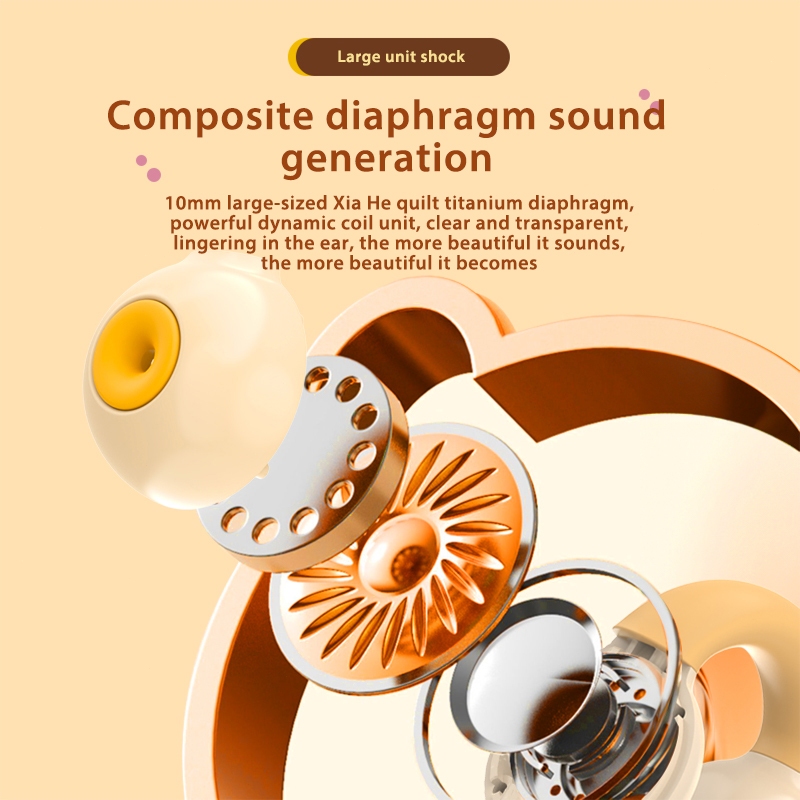 Disney Tai nghe không dây 5.3 xd06 Có mic Hỗ Trợ android / ios