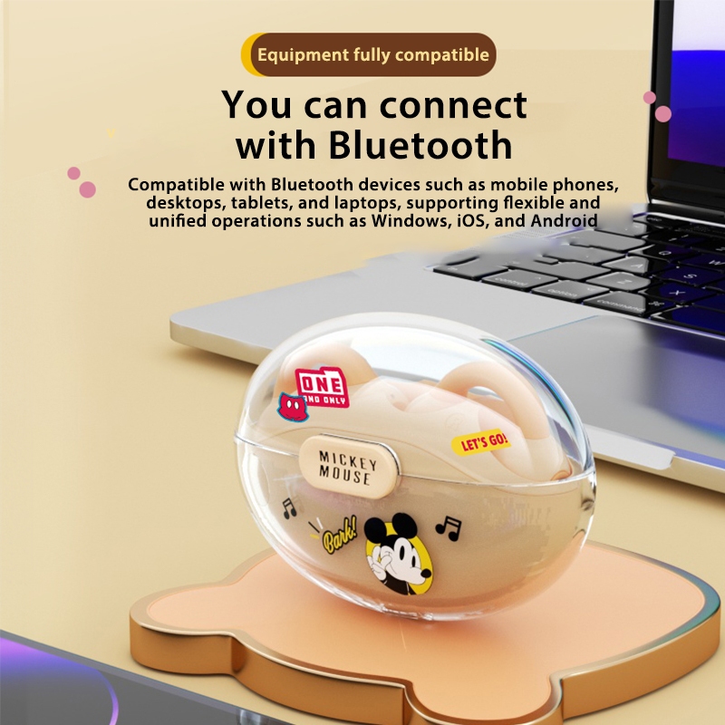 Disney Tai nghe không dây 5.3 xd06 Có mic Hỗ Trợ android / ios