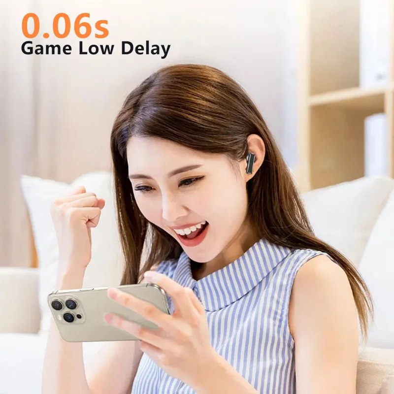 Awei T87 Bluetooth Tai Nghe Nhét Tai Không Dây ENC Gọi Loại Bỏ Tiếng Ồn Tai Nghe Nhét Tai 0.06S Độ Trễ Thấp Tai Nghe Chơi Game Mini