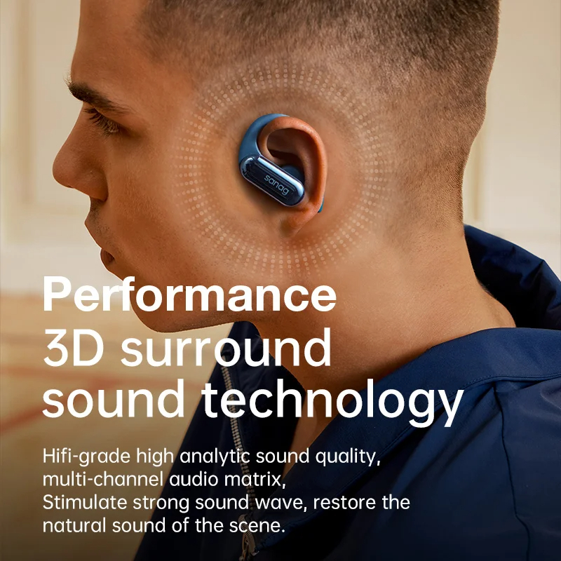 Sanag Tai nghe không dây 5.3 tws z22s Móc Vành Tai Chất Lượng Cao