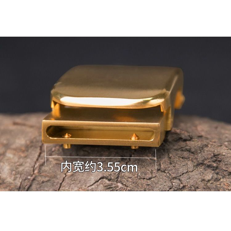 Đầu Khóa Thắt Lưng Bằng Đồng Nguyên Chất 00516 3.5cm Cao Cấp Cho Nam