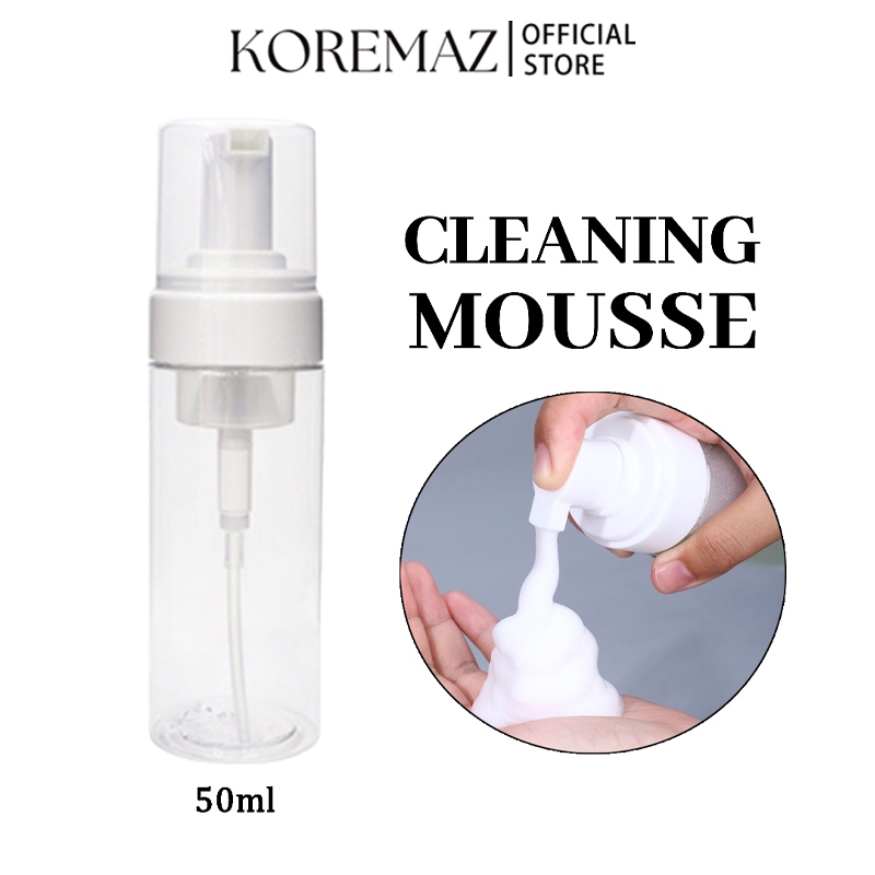 Koremaz Bình Xịt Bọt Sữa Bằng Nhựa Trong Suốt Dung Tích 50ml Tiện Dụng