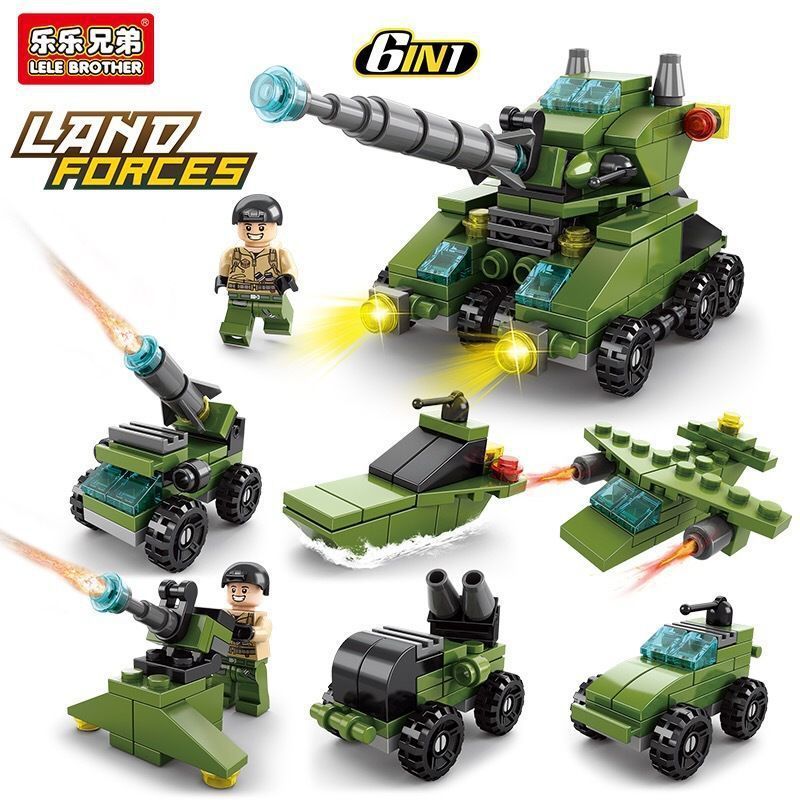 Đồ Chơi Lắp Ráp Xe Tăng Quân Đội Cho Bé