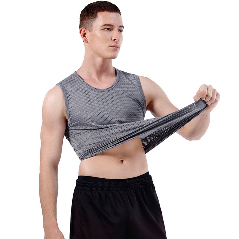 Áo thun ba lỗ nam，tanktop chuẩn gym mặc nhà dạo phố áo tanktop nam trơn thun thoáng mát