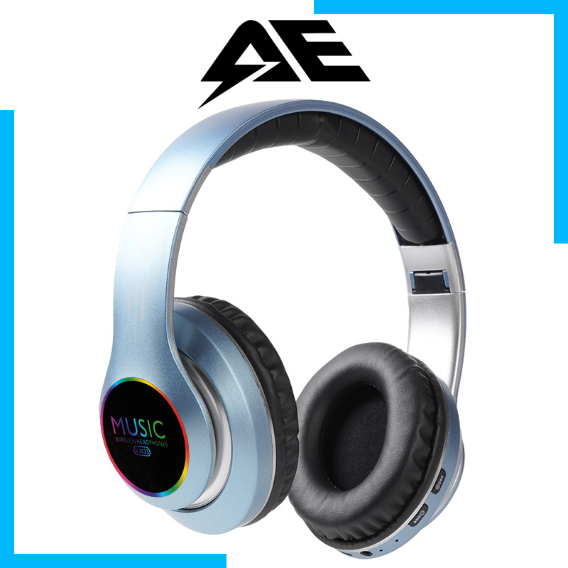 Tai Nghe bluetooth 5.0 vj033 Có Đèn led Nhiều Màu