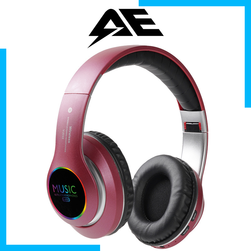 Tai Nghe bluetooth 5.0 vj033 Có Đèn led Nhiều Màu