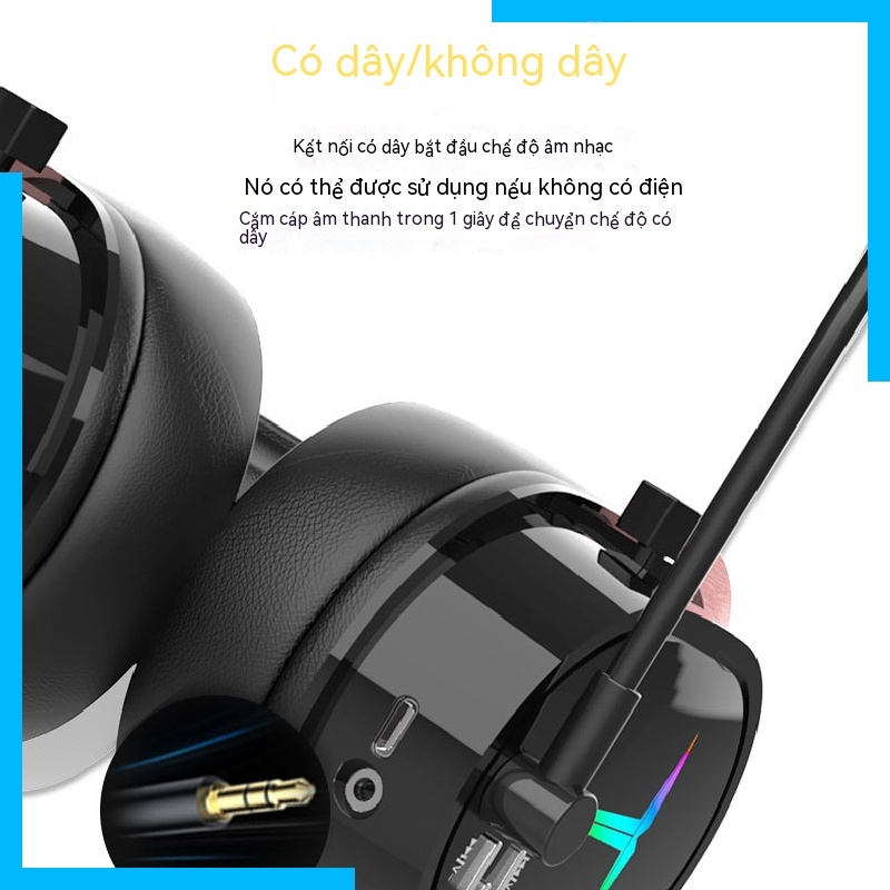 Tai Nghe bluetooth Không Dây Có Mic Cho Chơi Game esports / Máy Tính / Điện Thoại Di Động