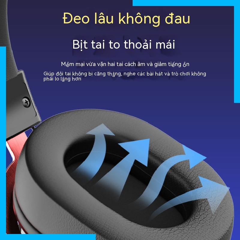Tai Nghe bluetooth Không Dây Có Mic Cho Chơi Game esports / Máy Tính / Điện Thoại Di Động