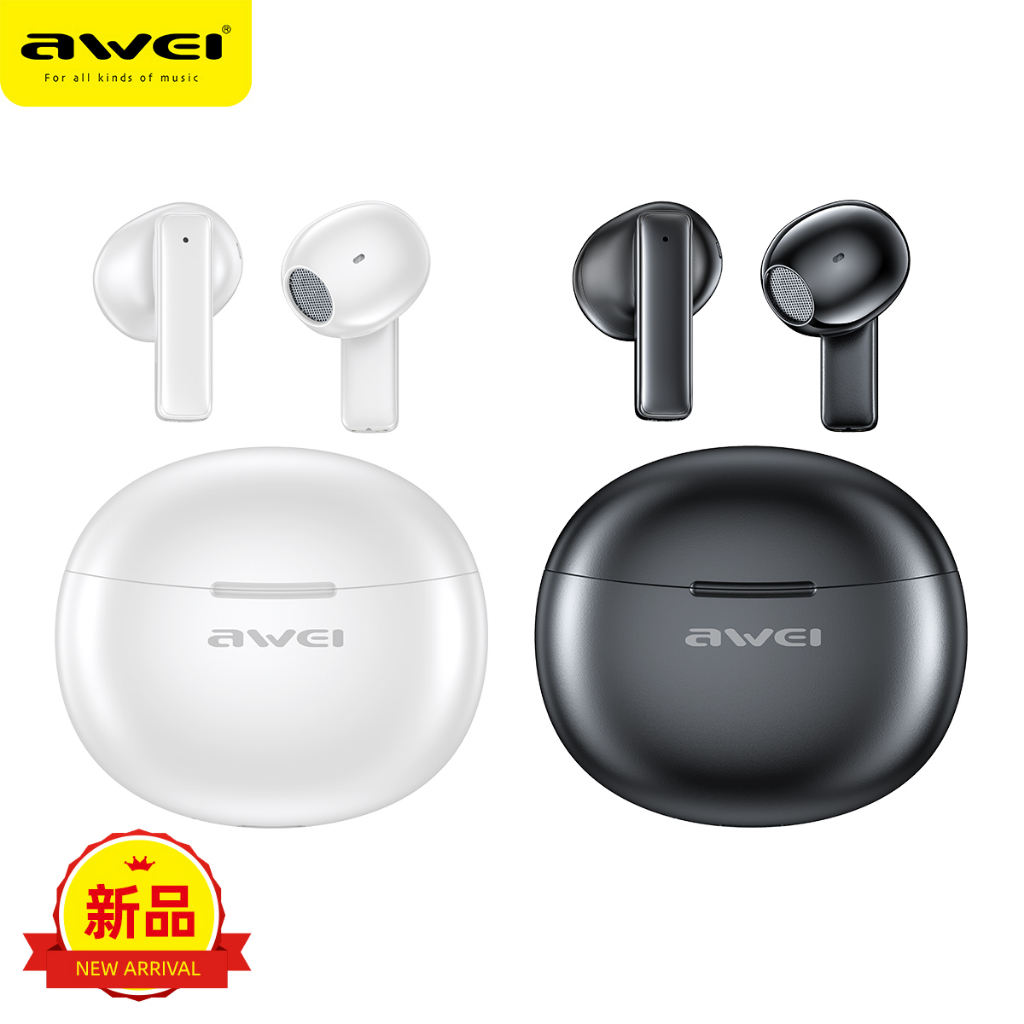 Awei T87 Bluetooth Tai Nghe Nhét Tai Không Dây ENC Gọi Loại Bỏ Tiếng Ồn Tai Nghe Nhét Tai 0.06S Độ Trễ Thấp Tai Nghe Chơi Game Mini