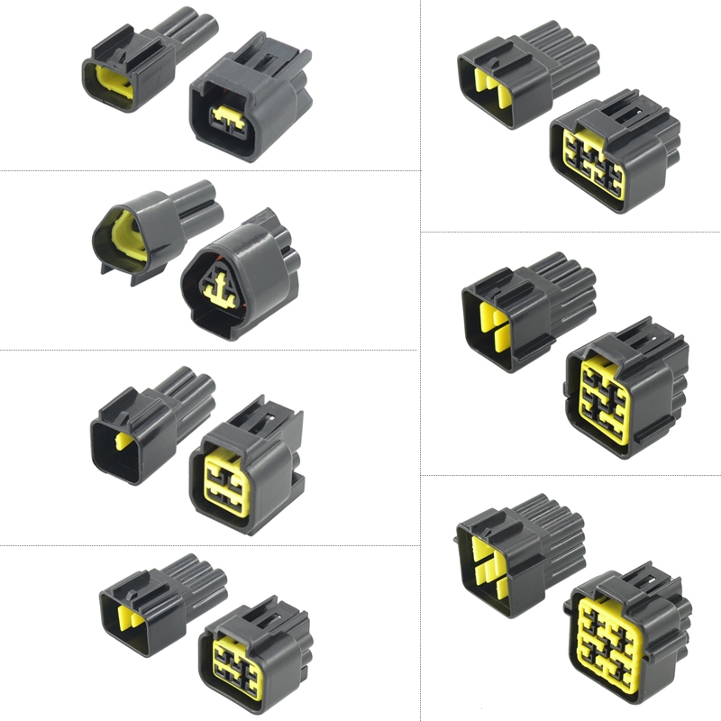 1 Bộ 2 Đầu Nối Tự Động Chống Nước 2.3 series 3 4 6 8 9 16p fw-c-2f-b fw-c-16f-b fw-c-2m-b fw-c-6m-b