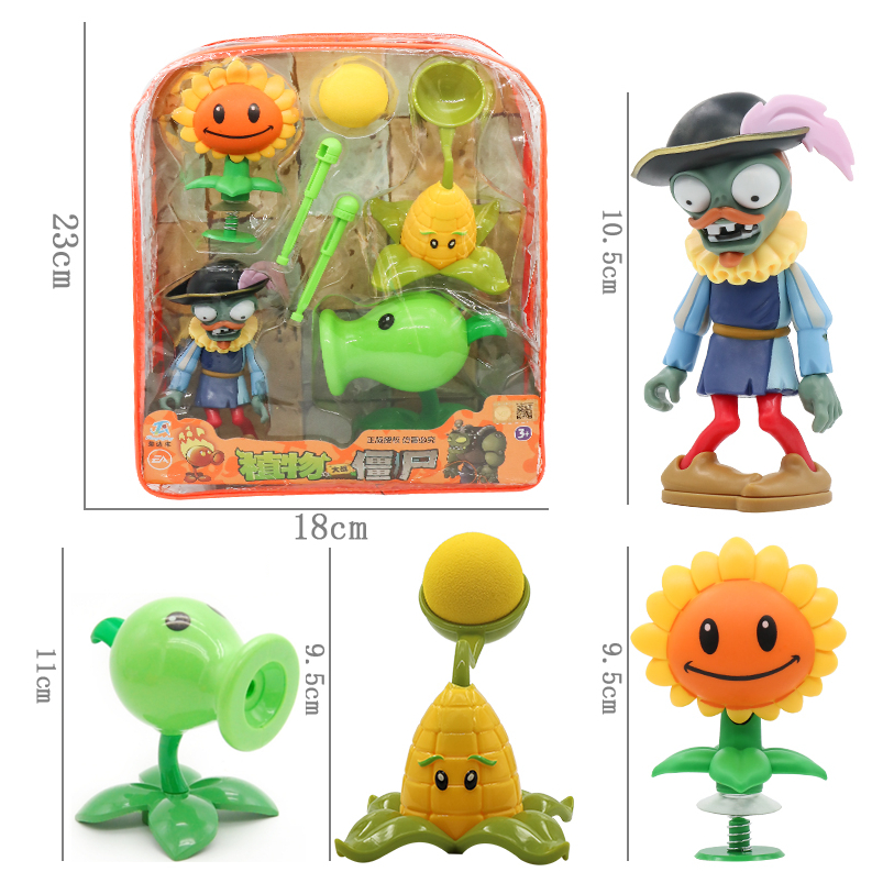 Bộ Đồ Chơi Mô HìNh Nhân VậT Plants Vs Zombie 2