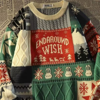 Áo sweater Thời Trang retro Trẻ Trung Dễ Phối Đồ Kiểu Hàn Quốc