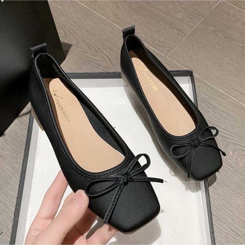 UETEEY  giày búp bê Mary Jane Lolita Đế da mềm đế êm thời trang Nhẹ nhàng Tự tin Siêu nhẹ Thanh lịch Đế chống sốc FLF23C03TC 49Z231207
