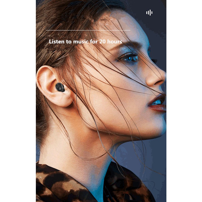 Tai nghe không dây Mini Vô Hình 18D Âm Thanh 20H Có Mic Chất Lượng Cao Cho Điện Thoại Di Động