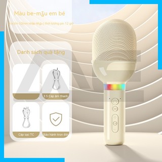 Micro Hát karaoke s8 max Kết Nối bluetooth Cho Điện Thoại