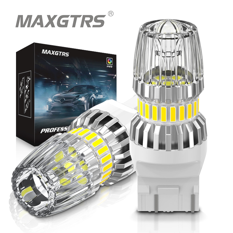 Maxgtrs Bộ 2 Đèn led Tín Hiệu canbus s25 1156 ba15s p21w t20 7440 w21w Chất Lượng Cao