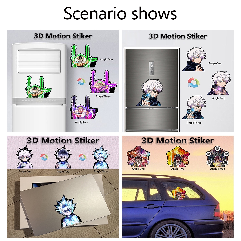 One Miếng Dán Trang Trí Xe Hơi / Ván Trượt / Tủ Lạnh Tự Dính Chống Thấm Nước Họa Tiết Hoạt Hình luffy / Luật Trẻ Em