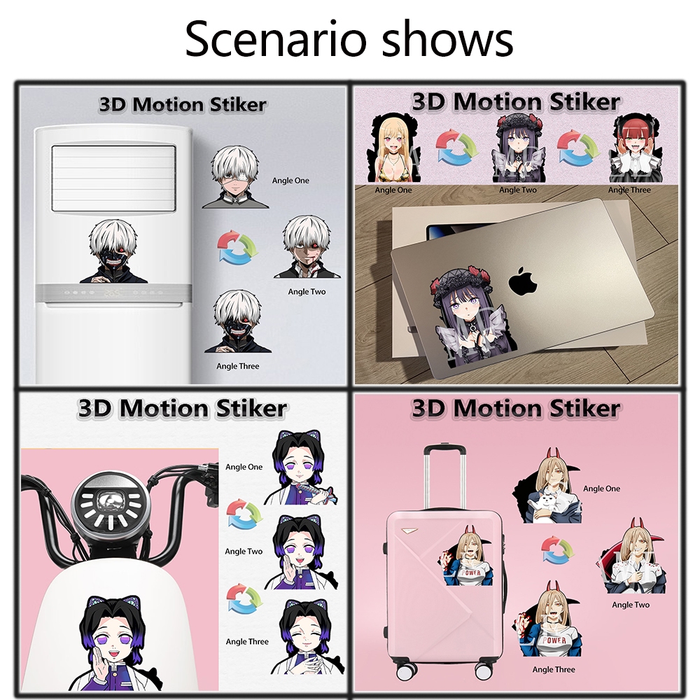 One Miếng Dán Trang Trí Xe Hơi / Ván Trượt / Tủ Lạnh Tự Dính Chống Thấm Nước Họa Tiết Hoạt Hình luffy / Luật Trẻ Em