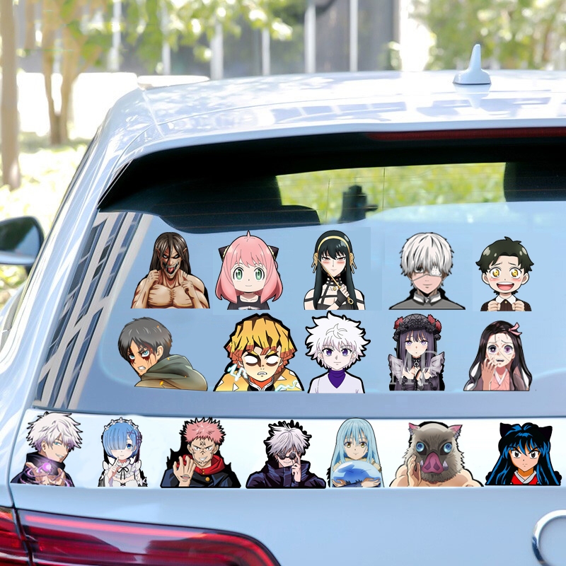 One Miếng Dán Trang Trí Xe Hơi / Ván Trượt / Tủ Lạnh Tự Dính Chống Thấm Nước Họa Tiết Hoạt Hình luffy / Luật Trẻ Em