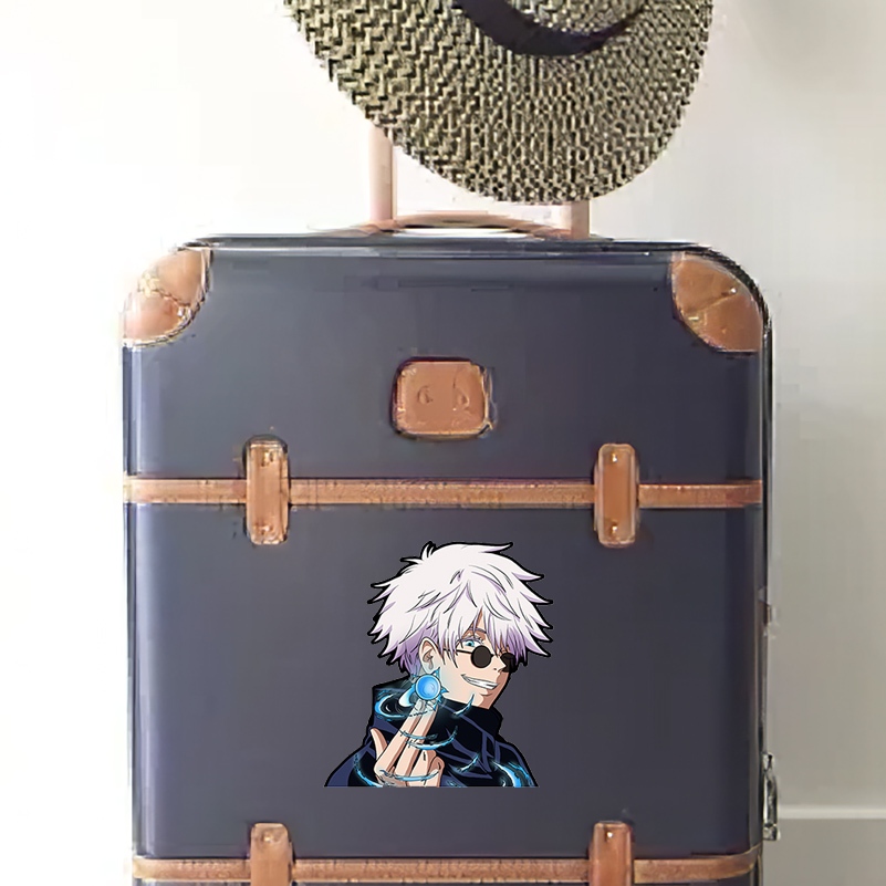 One Miếng Dán Trang Trí Xe Hơi / Ván Trượt / Tủ Lạnh Tự Dính Chống Thấm Nước Họa Tiết Hoạt Hình luffy / Luật Trẻ Em