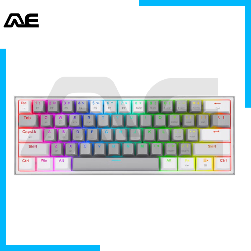 Bàn Phím mini Có Dây redragon k617 61 Phím rgb Dùng Để Chơi Game