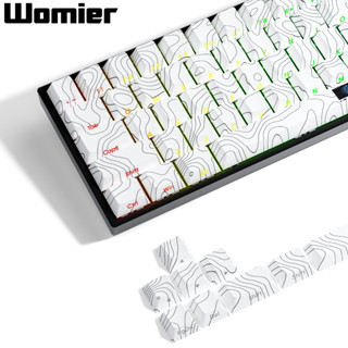 Womier 132 Phím Thuốc Nhuộm Double-shot Sub PBT Keycaps Tỏa Sáng Qua Keycap Cho Cherry Gateron MX Swites Bàn Phím Cơ