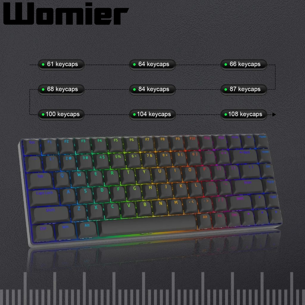 Womier 118 Phím Cấu Hình Thấp Pudding Keycaps Tỏa Sáng Qua PBT Keycap Cho 60% 65% 70% Cherry Gateron MX Gamer Bàn Phím Cơ | BigBuy360 - bigbuy360.vn