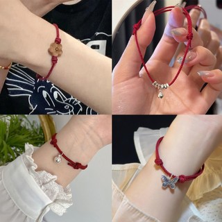 Thời Trang Vòng Tay Hình Bướm / Hoa Đào Dệt Có Thể Điều Chỉnh Kích Cỡ