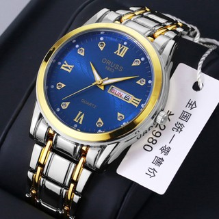 Đồng Hồ quartz Nam Dây Thép Không Gỉ Hiệu Osras