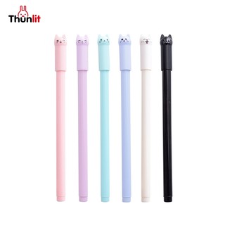 Bút mực gel Thunlit hình mèo hoạt hình dễ thương ngòi 0.38mm sáng tạo cho trẻ em và học sinh Bán buôn số lượng lớn