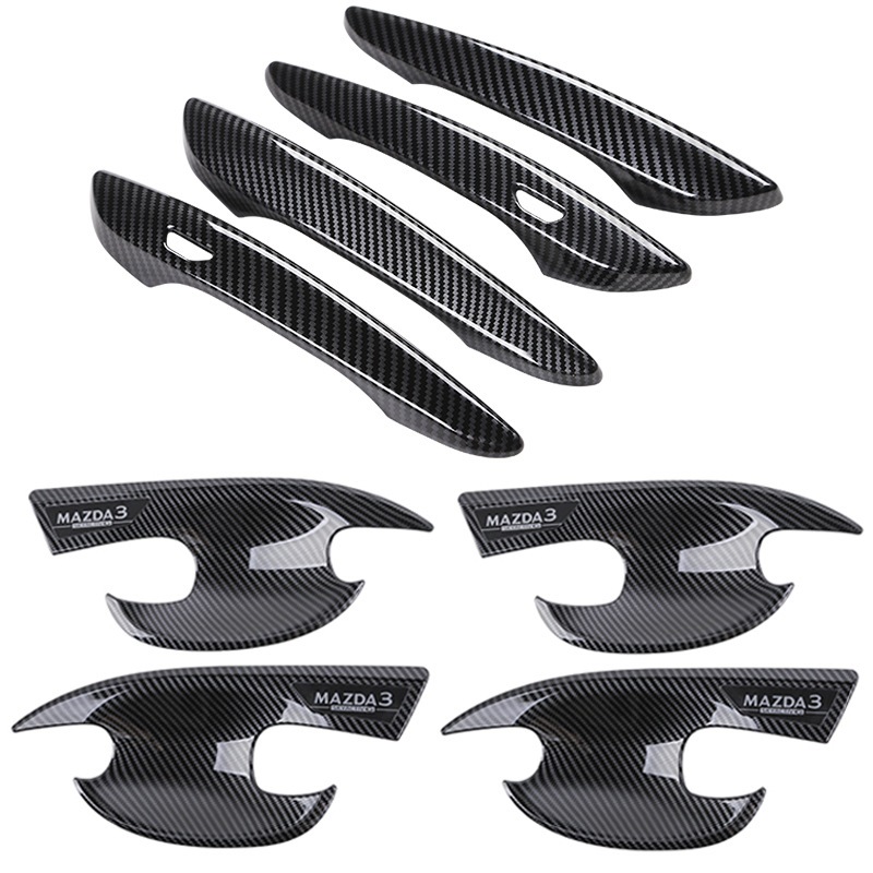 Phụ Kiện Trang Trí Tay Nắm Cửa Xe Hơi mazda 3 2020 Bằng abs