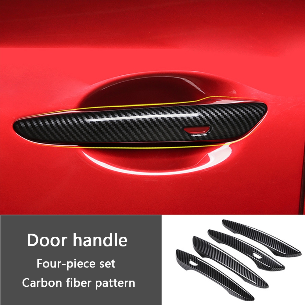 Phụ Kiện Trang Trí Tay Nắm Cửa Xe Hơi mazda 3 2020 Bằng abs