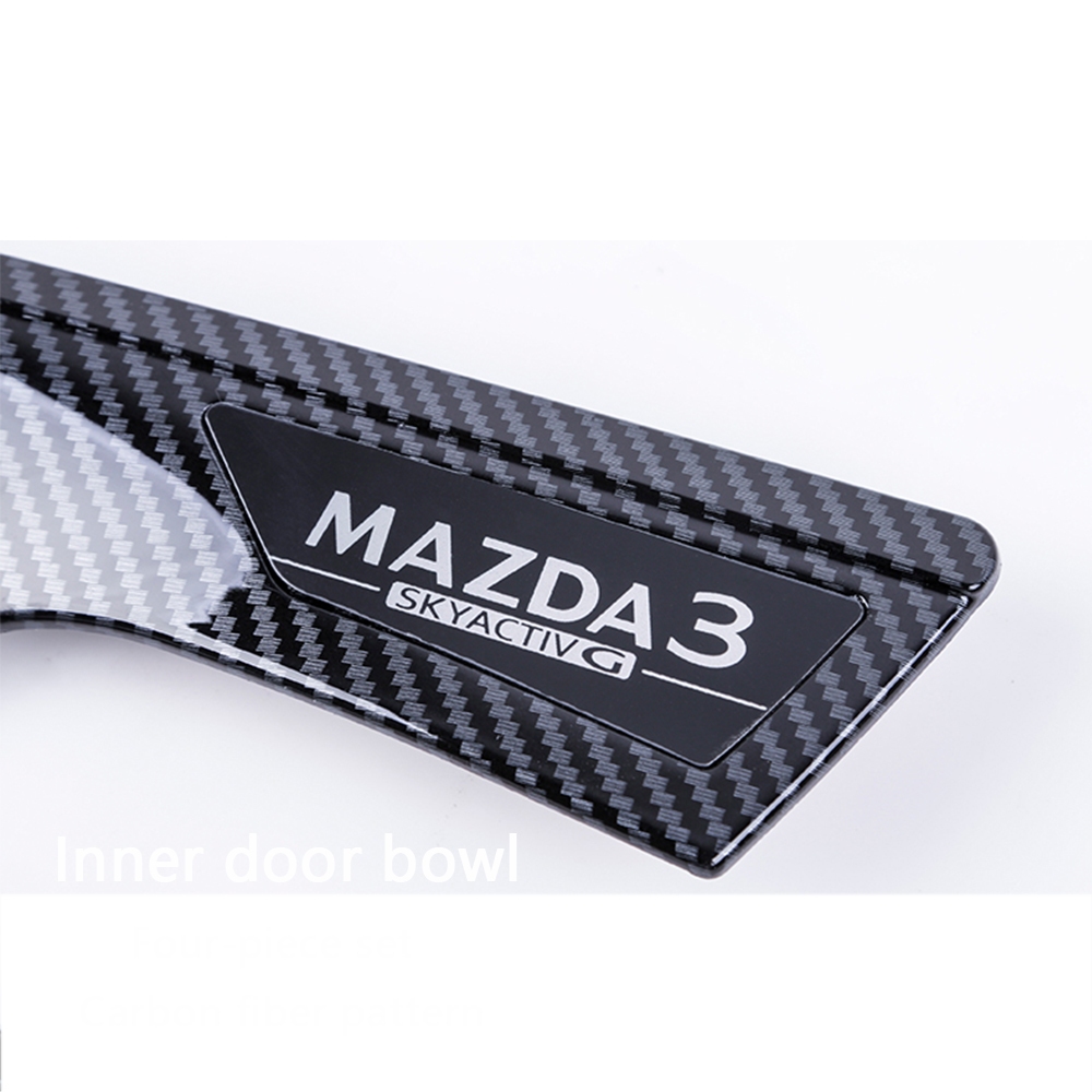 Phụ Kiện Trang Trí Tay Nắm Cửa Xe Hơi mazda 3 2020 Bằng abs